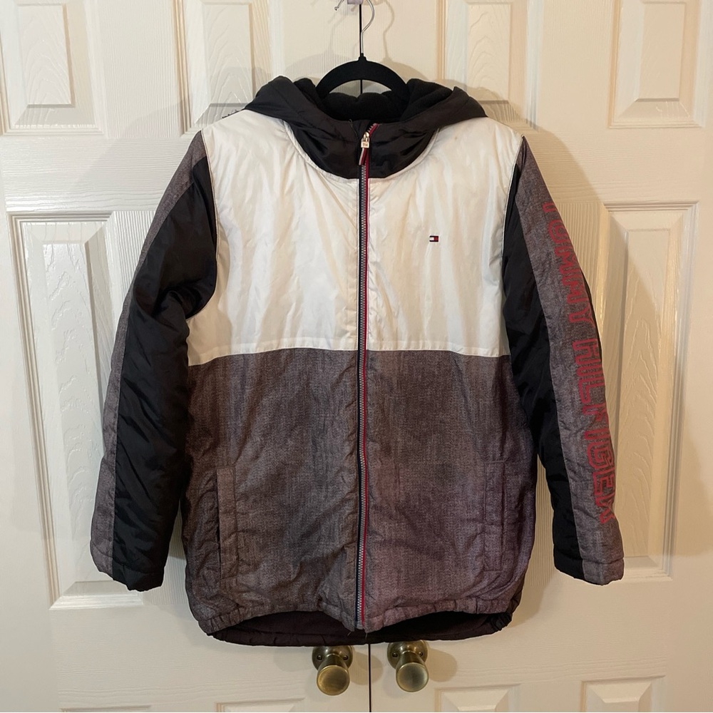 Tommy Hilfiger Black and Gray Jacket